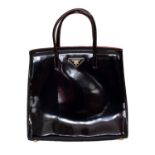 A Prada Top Handle Shoulder Bag,