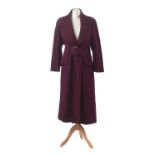 A wool coat by Mugler,