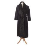 A wool coat by Mugler,