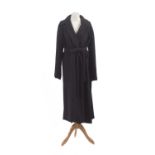 A wool coat by Emporio Armani,