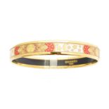 A Hermès enamel bangle bracelet,