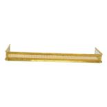 Victorian brass fire curb