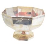 An Elizabeth II silver rose bowl,