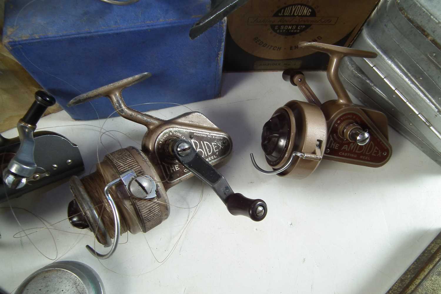 Two Hardy reels and related fishing vintage tackle - Image 5 of 21