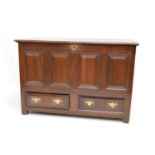 Late 18th-century oak jointed chest