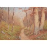 E.L. Fear (British 20th century) Woodland scene