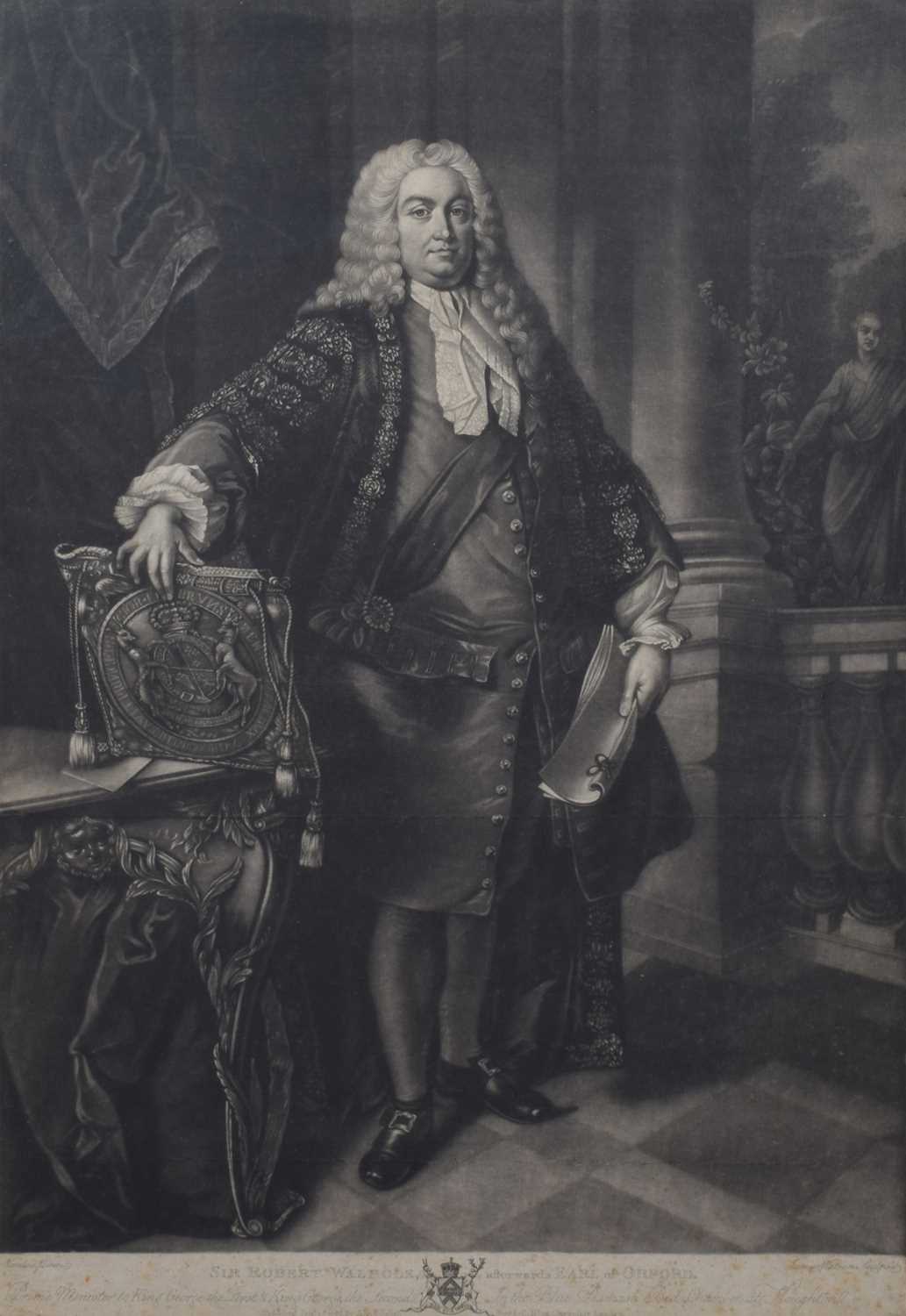 English School (18th century) Portrait of Sir Robert Walpole afterwards Earl of Orford (1676-1745)