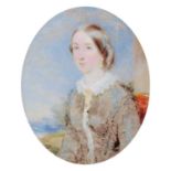 English School (19th century) Portrait of Caroline Walpole (1819-1899)