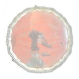 A George V silver salver,