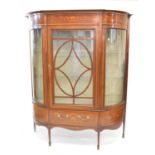 Edwardian mahogany display cabinet