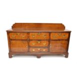 George III oak dresser base