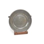 Early 19th-century pewter charger