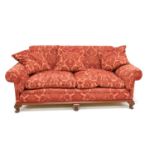 Edwardian mahogany framed sofa