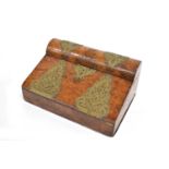 Victorian burr walnut writing slope