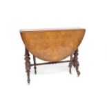 Victorian walnut Pembroke table