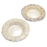 A pair of Victorian silver dishes,