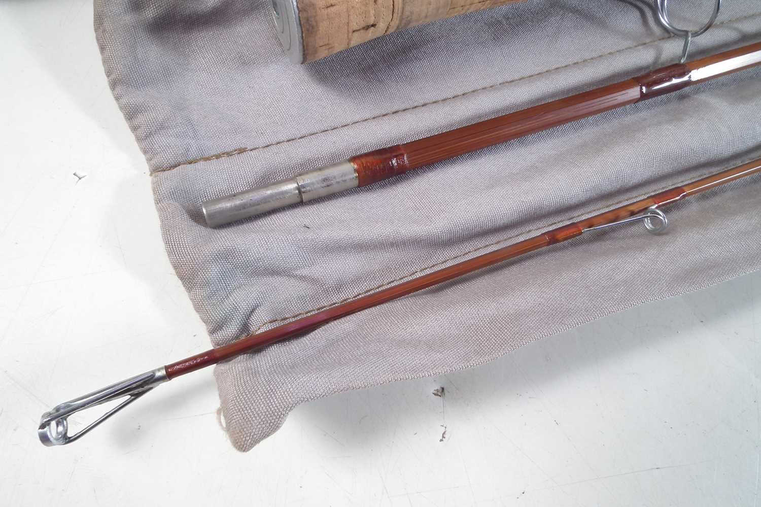 Orvis impregnated Rocky Mountain 6.6ft split cane spinning rod - Image 7 of 11