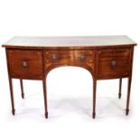 Early 19th-century mahogany bow-front sideboard