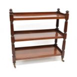 Victorian mahogany three-tier buffet