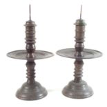 Pair of Dutch Heemskert candlesticks