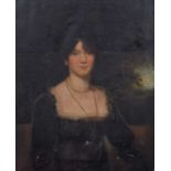 English School (19th century) Portrait of a seated lady