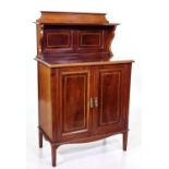 Edwardian mahogany side cabinet