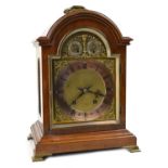 Late 19th century two train bracket clock