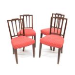 Twelve Hepplewhite design single chairs