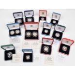 Selection of United Kingdom Silver Proof Piedfort and Silver Proof Coins (12).