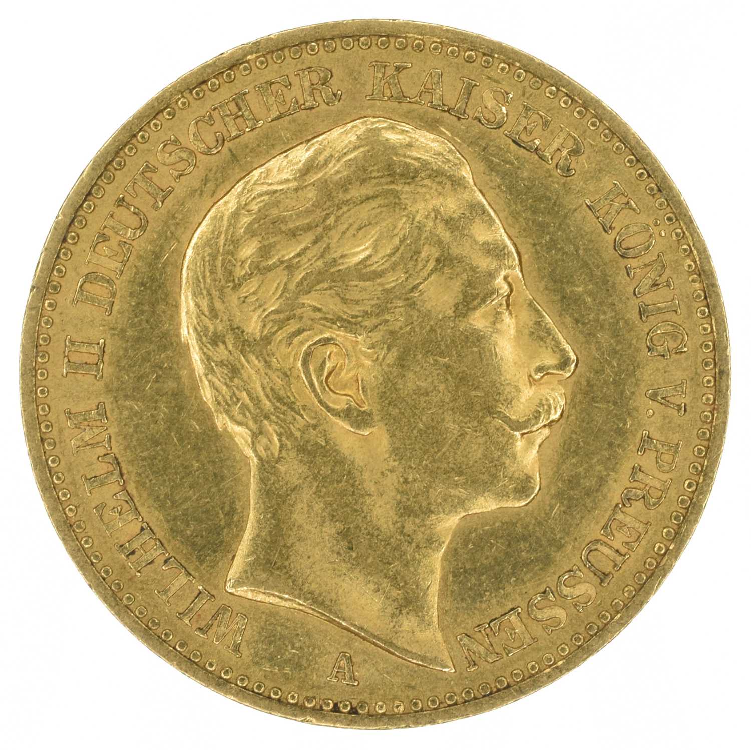 German States, Prussia, Wilhelm II (1888-1918), 20 (Twenty) Mark, 1894, mm. A, gold, weight 8g, EF.