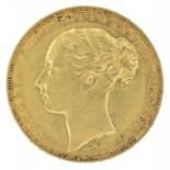 Queen Victoria, Sovereign, 1881, Melbourne Mint.