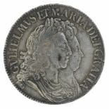 William and Mary, Crown, 1691 TERTIO.