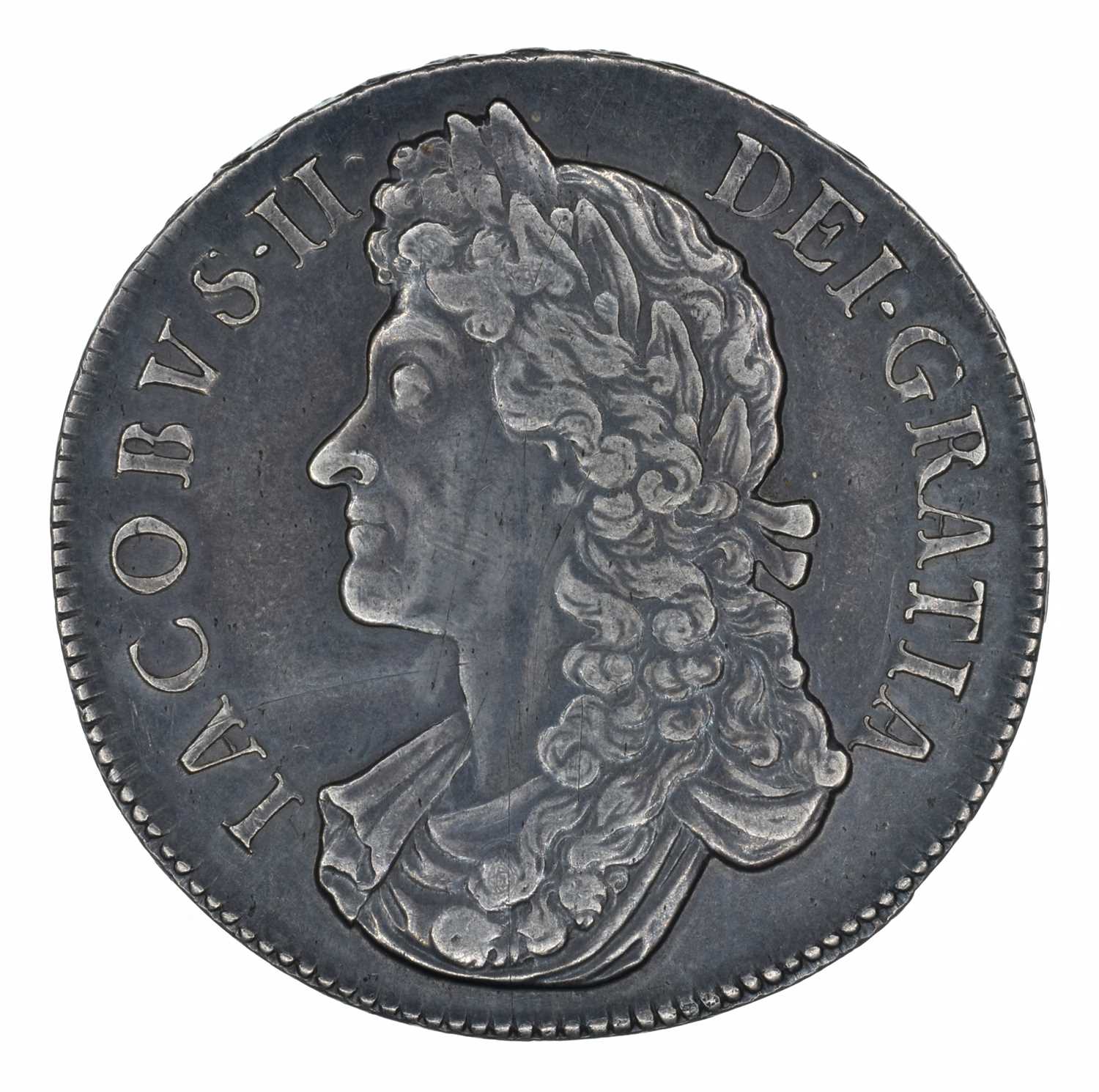 King James II, Crown, 1688 QVARTO.