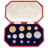 Edward VII 1902 Coronation thirteen-coin specimen set.