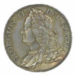 King George II, Crown, 1743 D. SEPTIMO.