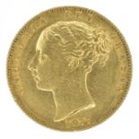 Queen Victoria, Sovereign, 1877, Sydney Mint.