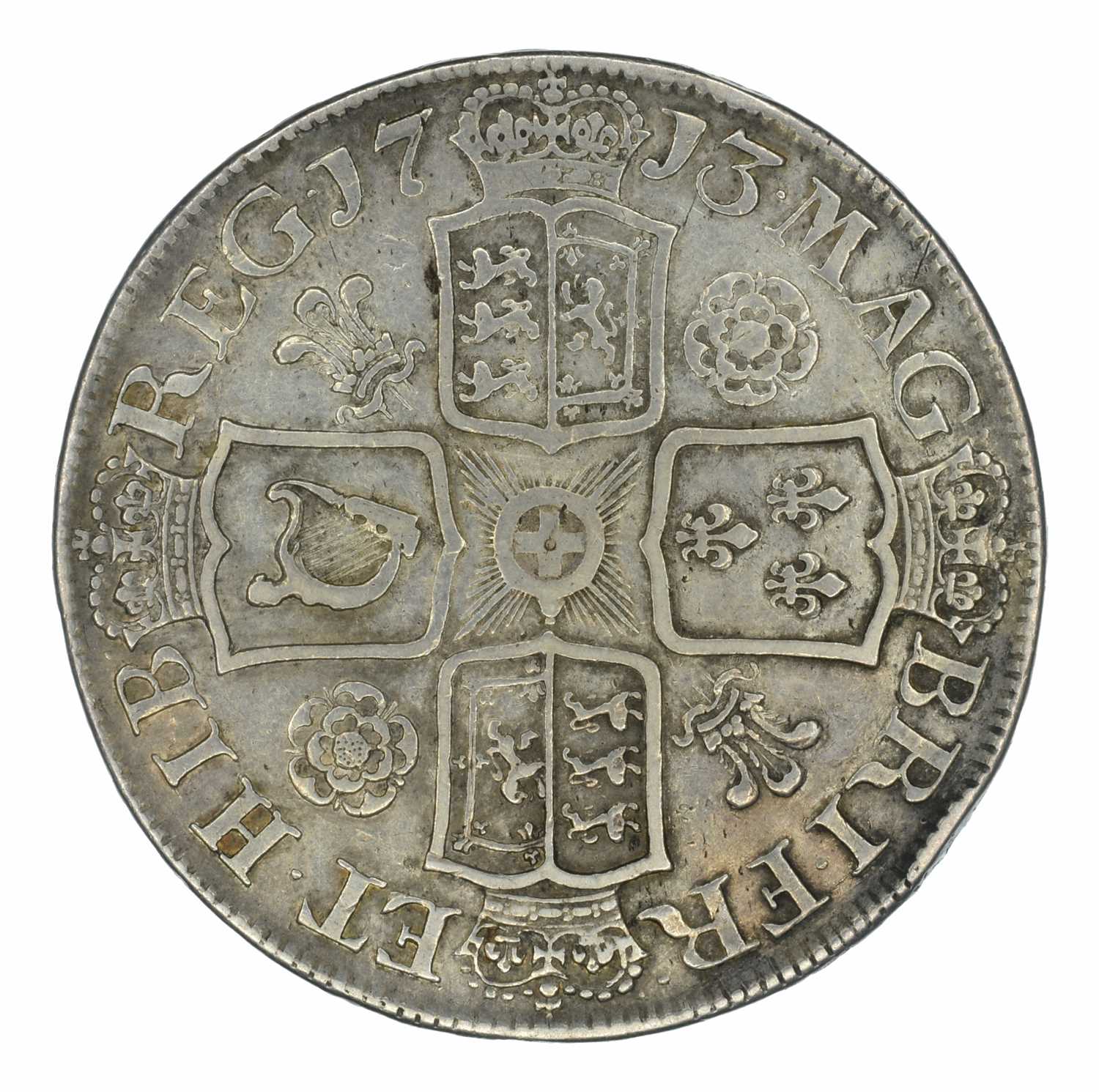 Queen Anne, Crown, 1713 DVODECIMO. - Image 2 of 2