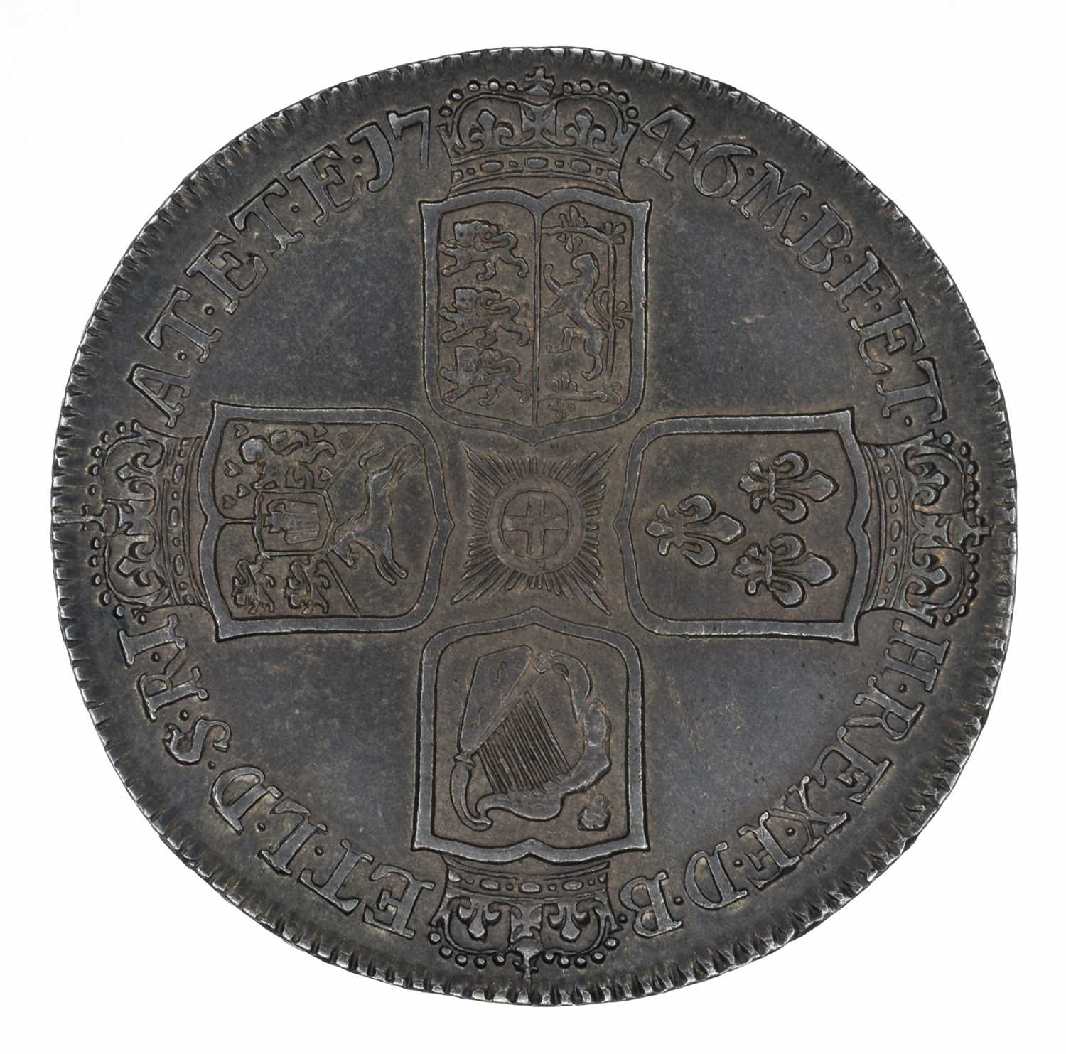 King George II, Crown, 1746 LIMA - Image 2 of 3