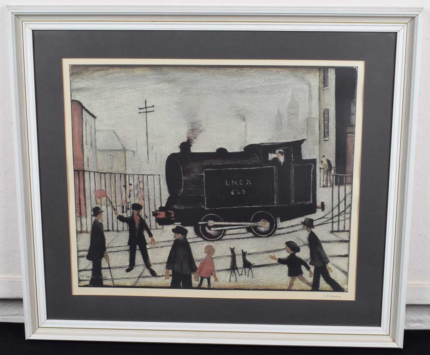 L.S. Lowry R.A. (British 1887-1976) "The Level Crossing" - Image 2 of 3