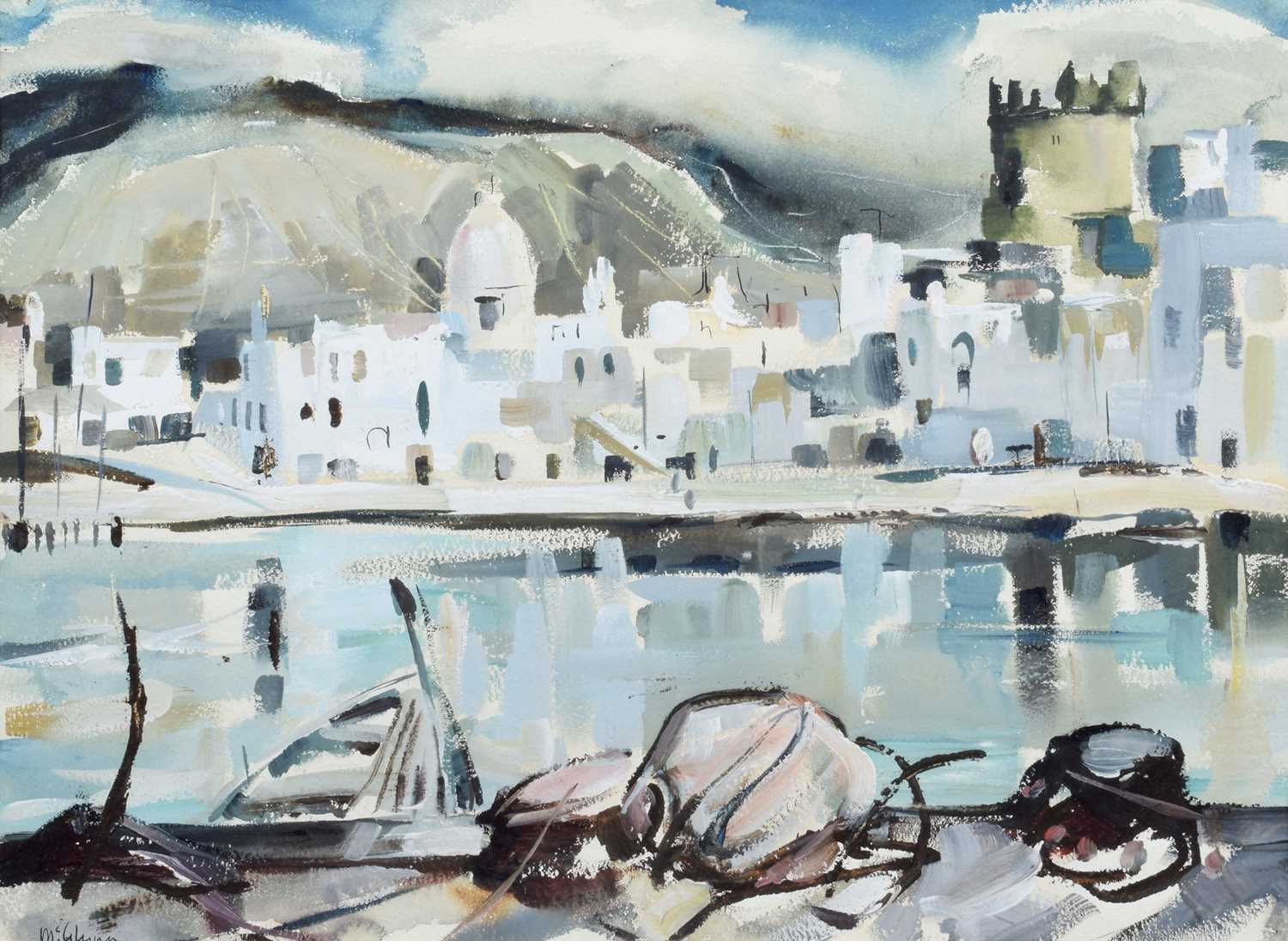 Terry McGlynn (British 1903-1973) "Harbour, Forio"