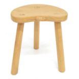 A Robert Thompson of Kilburn "Mouseman" Oak Cow Stool