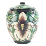 Moorcroft lidded jar designed by Shirley Hayes