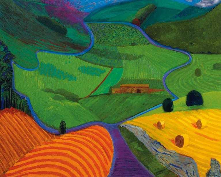 David Hockney R.A. (British 1937-) "North Yorkshire, 1997"