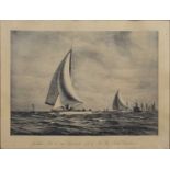 Yacht Engraving 1923