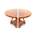 Pair of Mahogany side tables by Silver Linings workshop