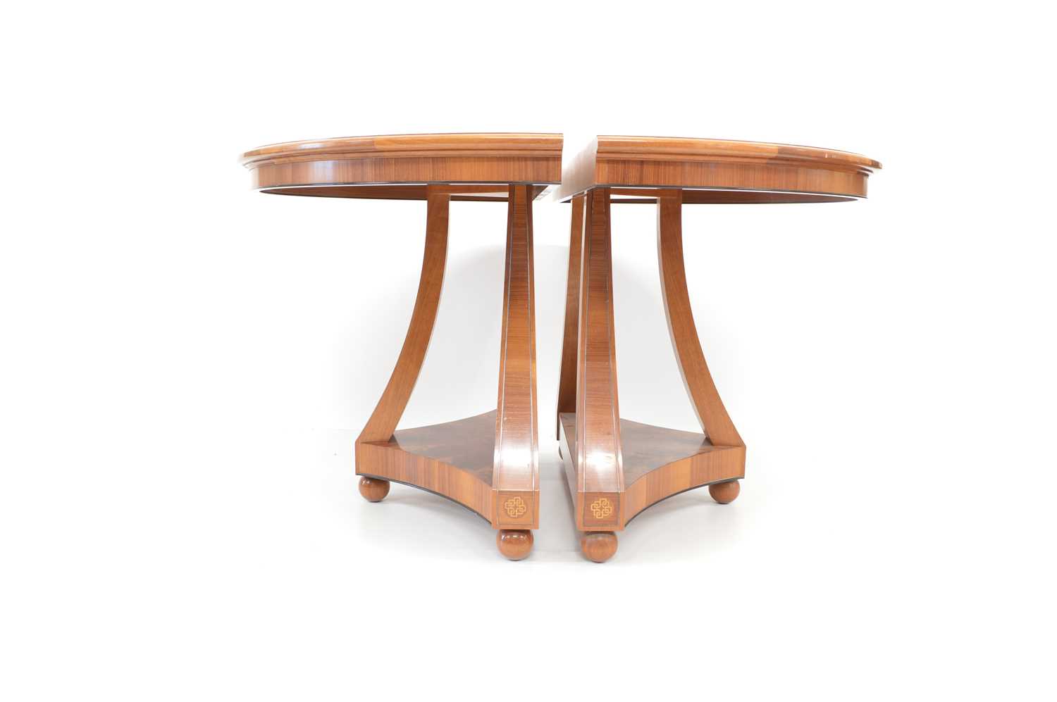 Pair of Mahogany side tables by Silver Linings workshop - Image 6 of 9