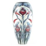 Moorcroft Pottery Spirit of Liberty pattern vase, designed by Emma Bossons, ltd. ed. 103/200, 37cm h