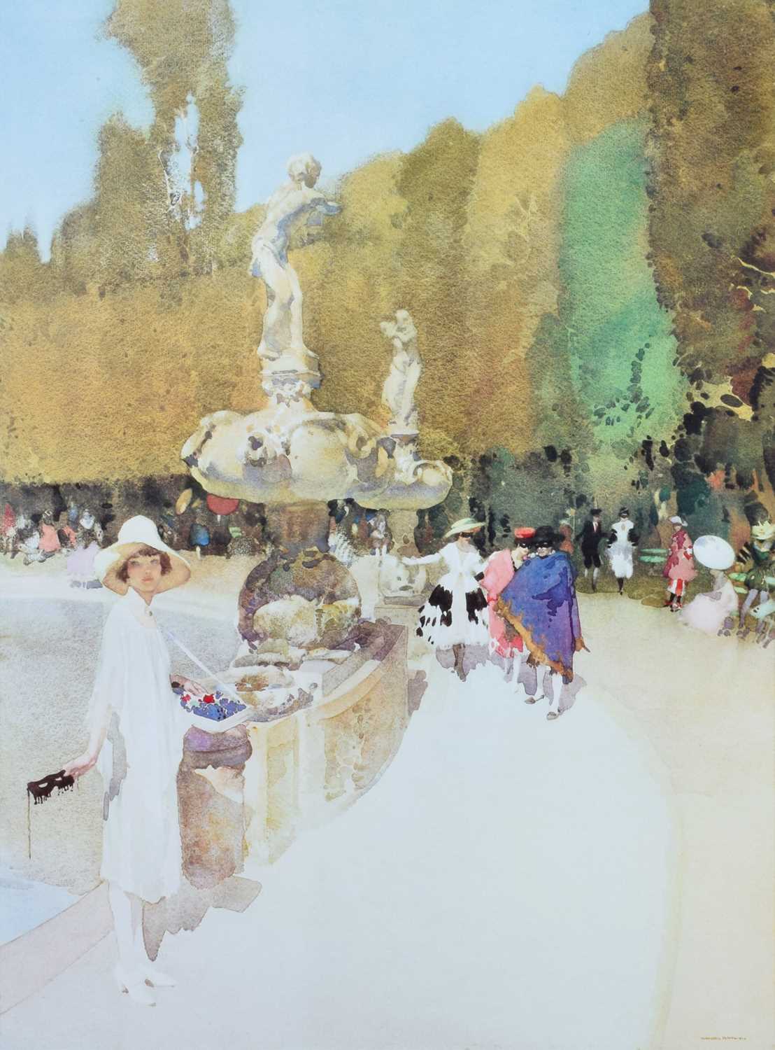 Sir William Russell Flint R.A., P.P.R.W.S. (Scottish 1880-1969) "A Florentine Masquerade" and six ot