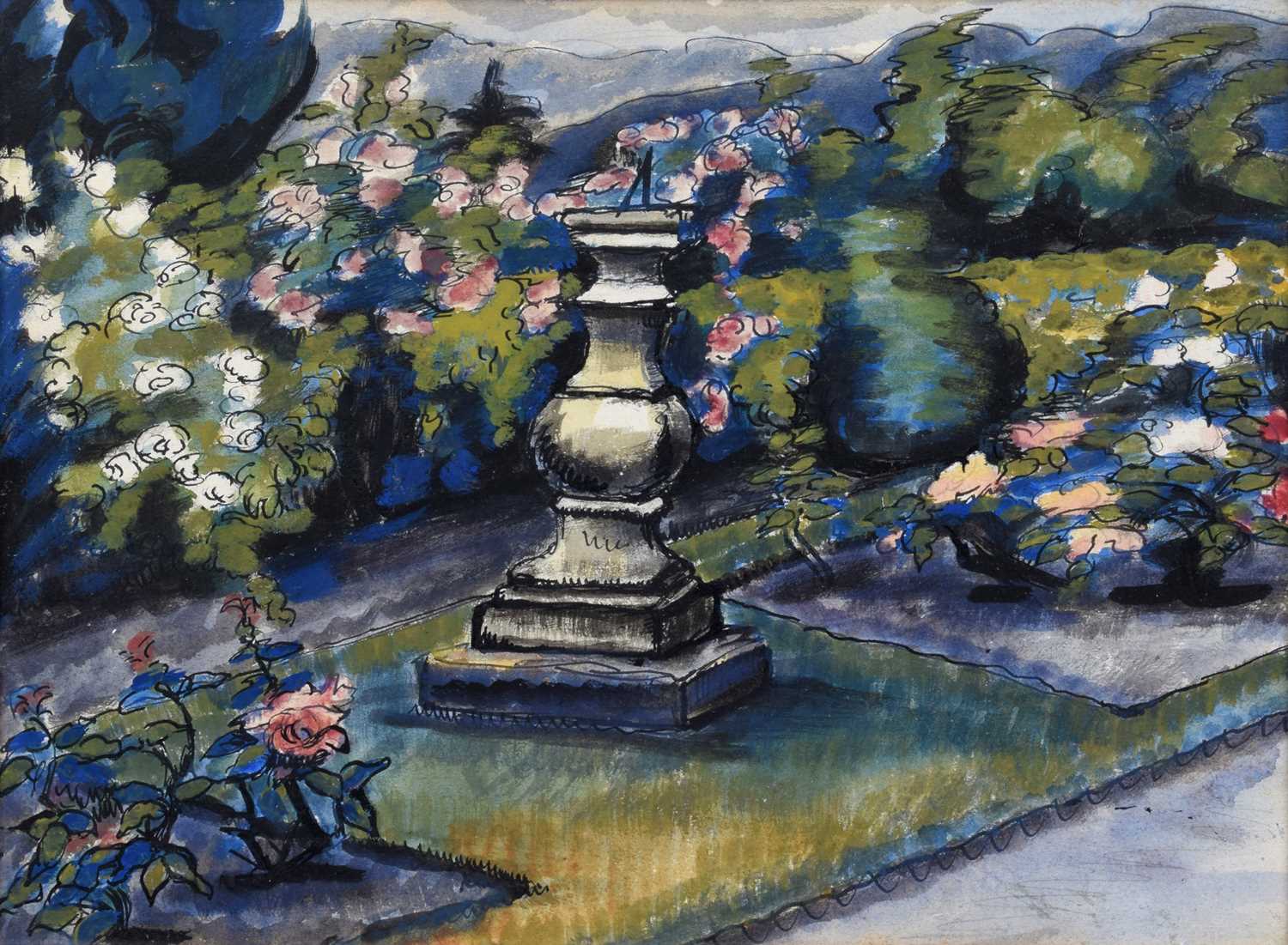 Vera Cuningham (British 1897-1955) "The Sundial on the Second Terrace - Fellside, Windermere" and th