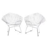 After Harry Bertoia Pair of 'Diamond' Chairs